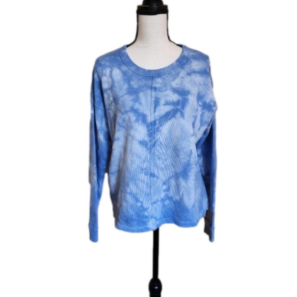 Soft Surroundings Cloud print long sleeve top Medium